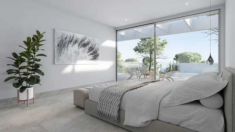 Villa Moderna en Sol de Mallorca con Vistas al Mar