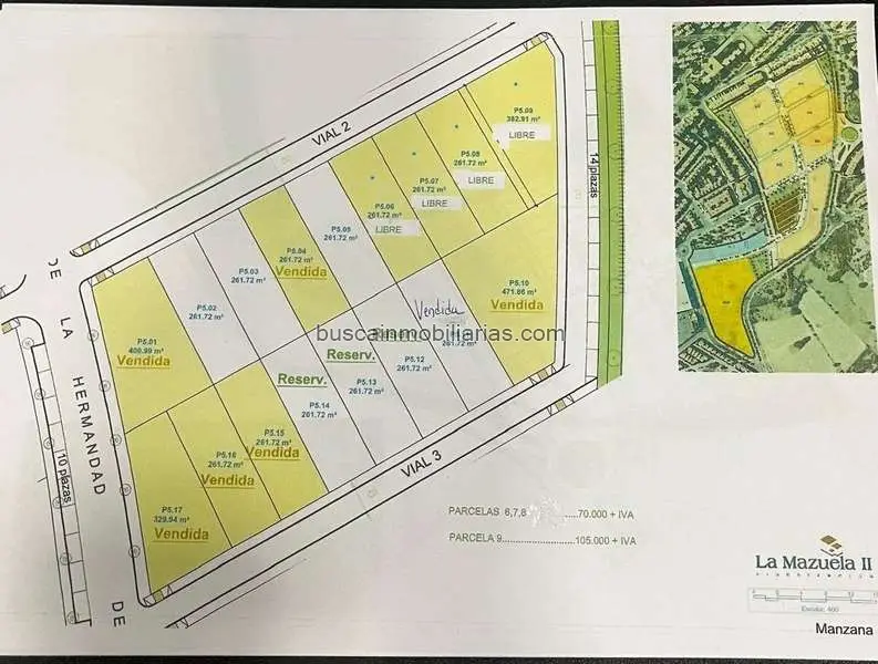 Parcela Urbana en Venta en Plasencia