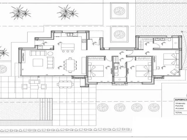Villa en Calpe: Nueva construccion, 3 dormitorios, piscina