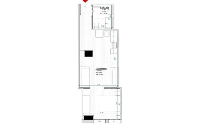 Alquiler Apartamento 2 Dormitorios 30m2 Estudiantes Alcorcon