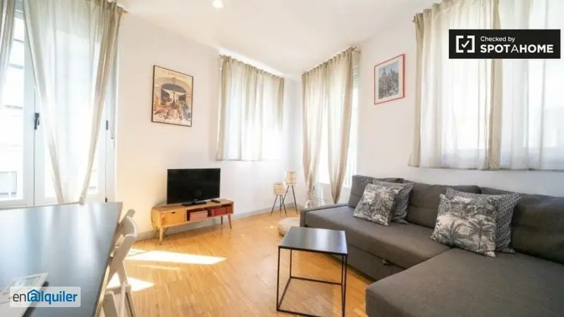 Apartamento con Aire Acondicionado y Balcon en Madrid Centro