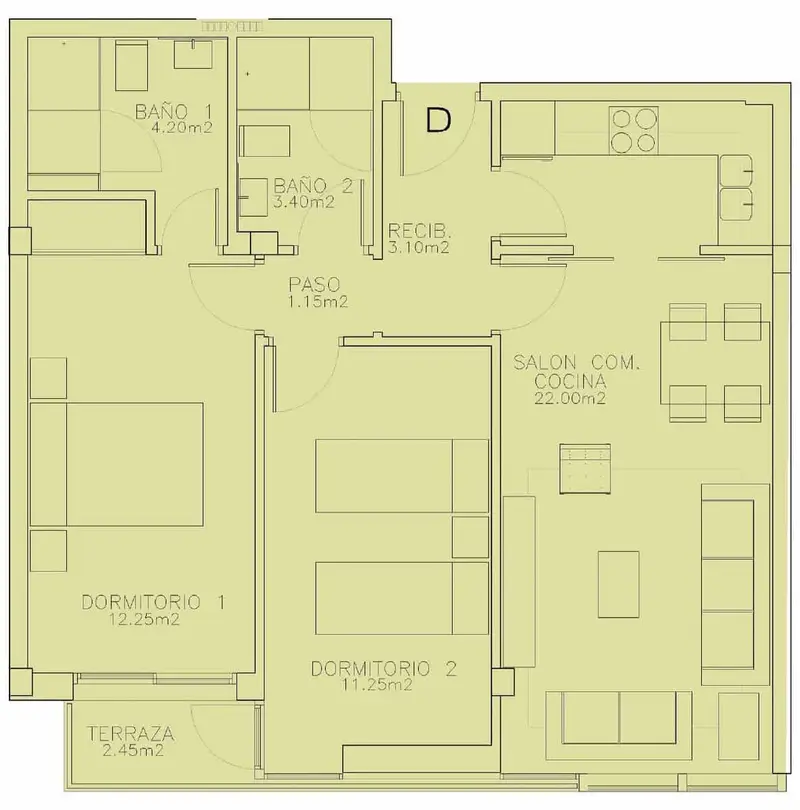 Apartamento en Venta Cabo de Cruz Boiro 2 Dormitorios Garaje Trastero