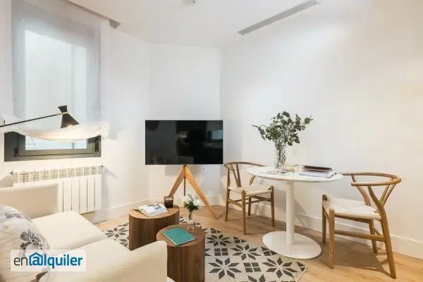 Furnished apartment for rent with air conditioning in Madrid