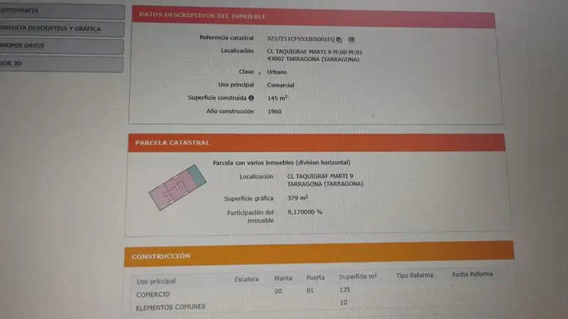 Venta Local Comercial Tarragona 145m2 Reformado Aire Acondicionado