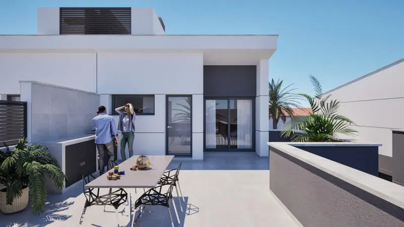 Villa 3 Dormitorios Piscina Privada Los Nietos Murcia