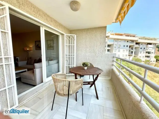 Alquiler Piso El Limonar Malaga: 97m2 Terraza Garaje Trastero Vistas al Mar