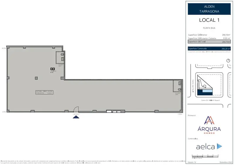 Venta Local Comercial Tarragona Hospital Joan XXIII