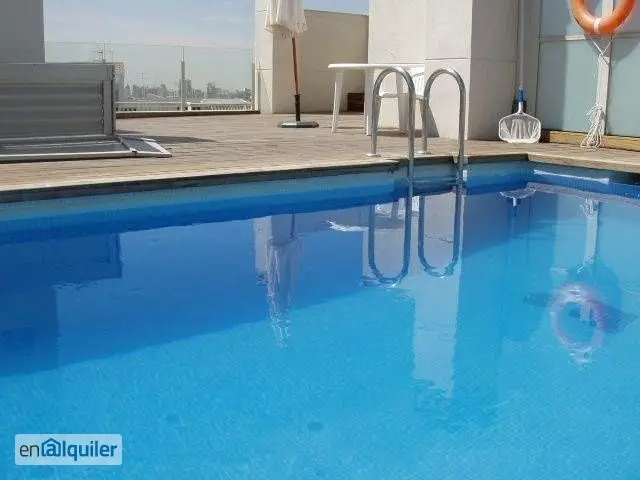 Alquiler Piso Amueblado Madrid Centro 1 Dormitorio Terraza Piscina
