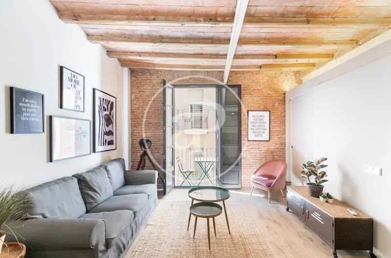 Piso en Alquiler Raval 58m2 Amueblado Piscina Comunitaria