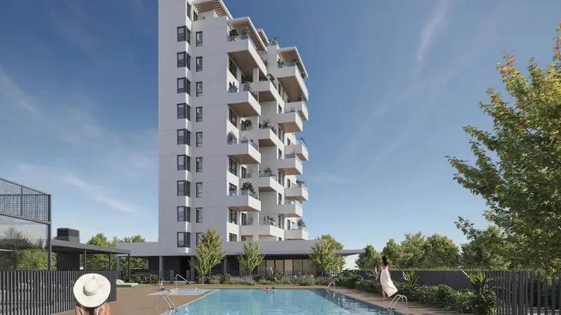 Pisos en Calpe con Piscina y Terraza - Obra Nueva