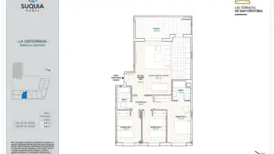 Piso en venta en Cisterniga 104m2 3 habitaciones 2 baños