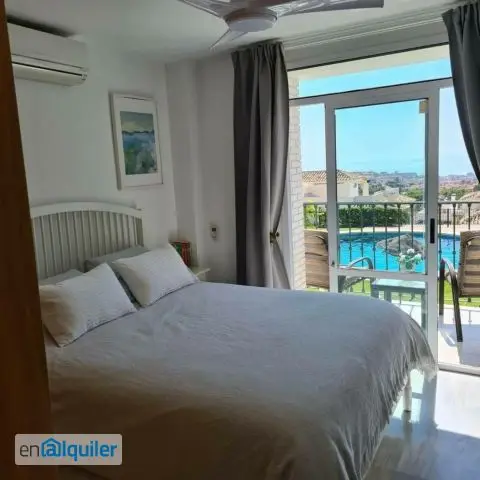 Alquiler casa amueblada terraza Benalmádena pueblo