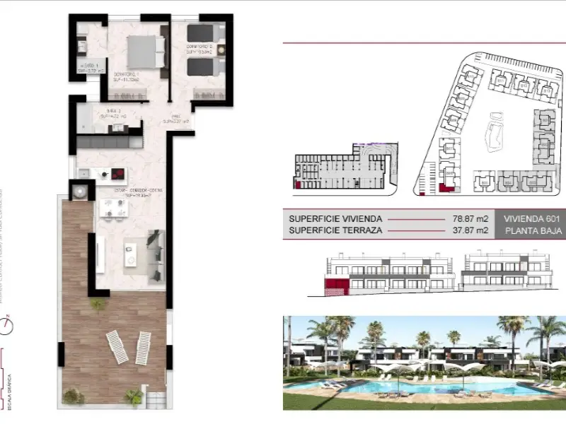 Bungalow con Piscina en Quesada - Ref N8541
