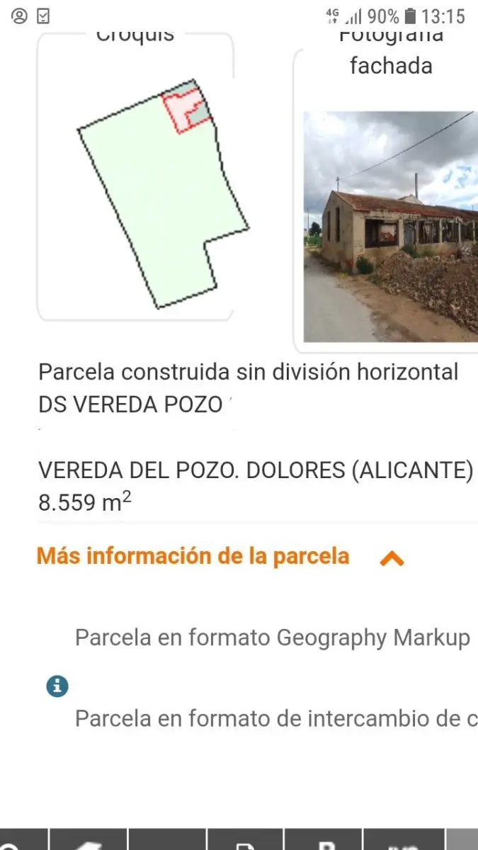 Parcela en Venta Dolores Alicante 8559m2