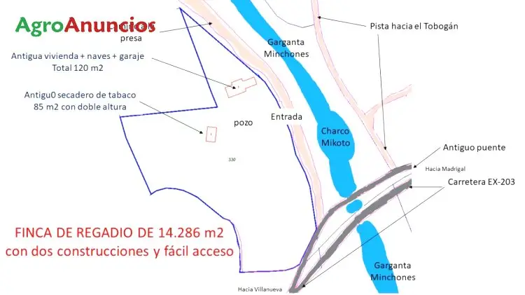 Venta  de Finca de regadío en Cáceres