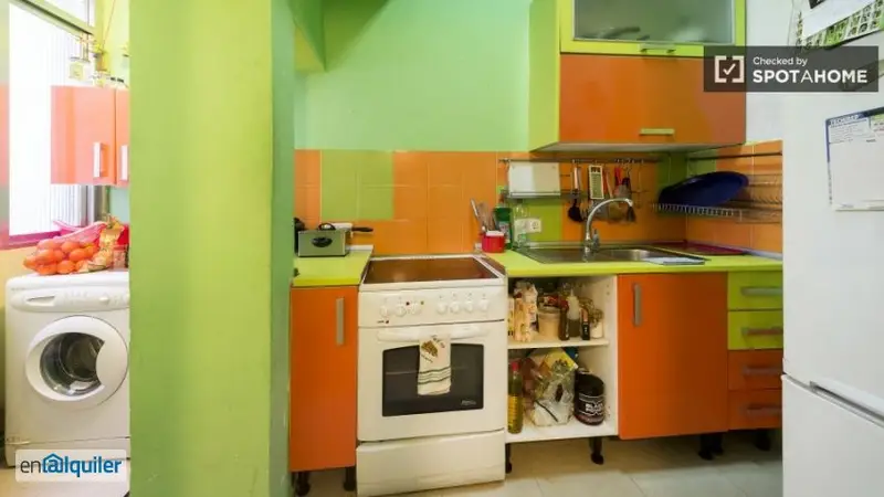 Habitacion amplia con armario en apartamento compartido Puerta del Angel
