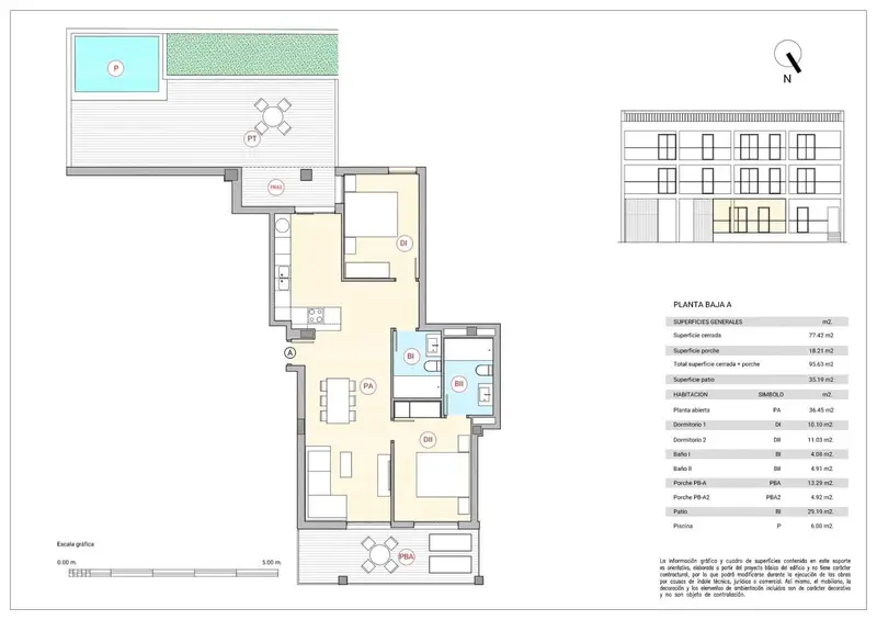 Planta Baja Nueva Colonia Sant Jordi 2 Dormitorios Piscina Privada