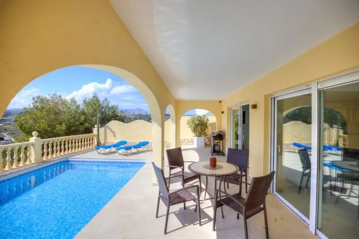 Villa Moderna 4 Dormitorios Moraira Vistas Campo Piscina