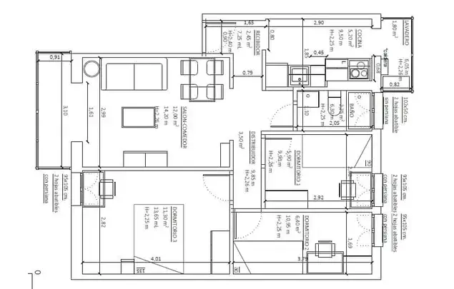 Apartamento 4 Dormitorios 65m2 Madrid Alquiler Temporada Media Larga