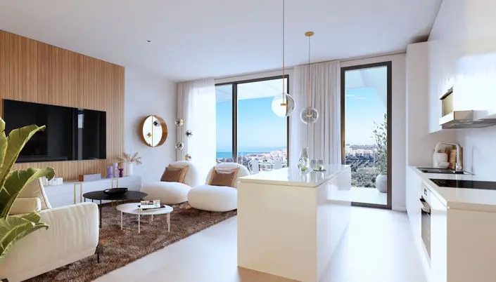Apartamento 2 Dormitorios Mijas Costa del Sol Golf Vistas Terraza Piscina