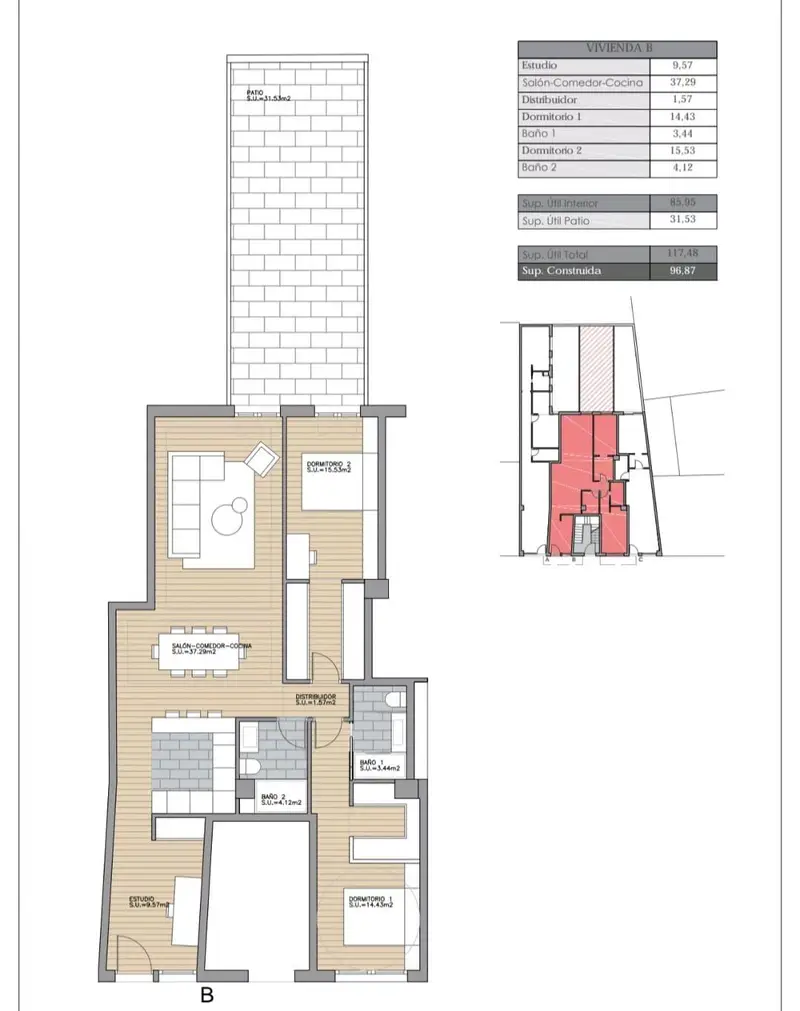 Venta Piso con patio en Villaverde Bajo Madrid