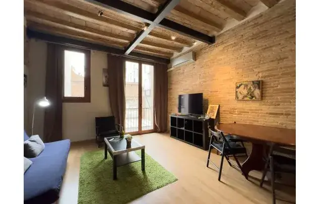 Estudio 45m² Barcelona con Balcón y Aire Acondicionado