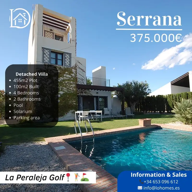 Chalet en Venta La Peraleja Golf Resort Murcia