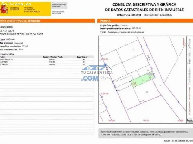 Venta Terreno Industrial Ibiza Gasocentro 365m2
