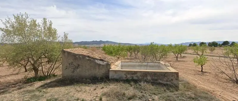 Parcela con Almendros y Manantial cerca Yecla Murcia