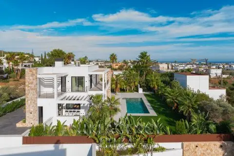 Villa de Lujo en Sa Carroca Ibiza 4 Dormitorios Piscina Vistas al Mar