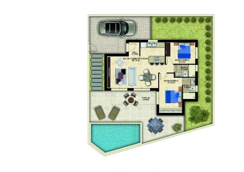 Villa en Benijofar con Piscina Privada Cerca de la Playa