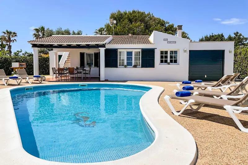 Casa Vacacional en Menorca 4 Dormitorios Piscina Barbacoa