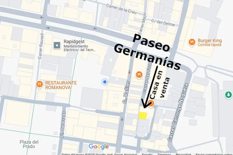 Casa Unifamiliar a Reformar Cerca del Centro Paseo Germanias