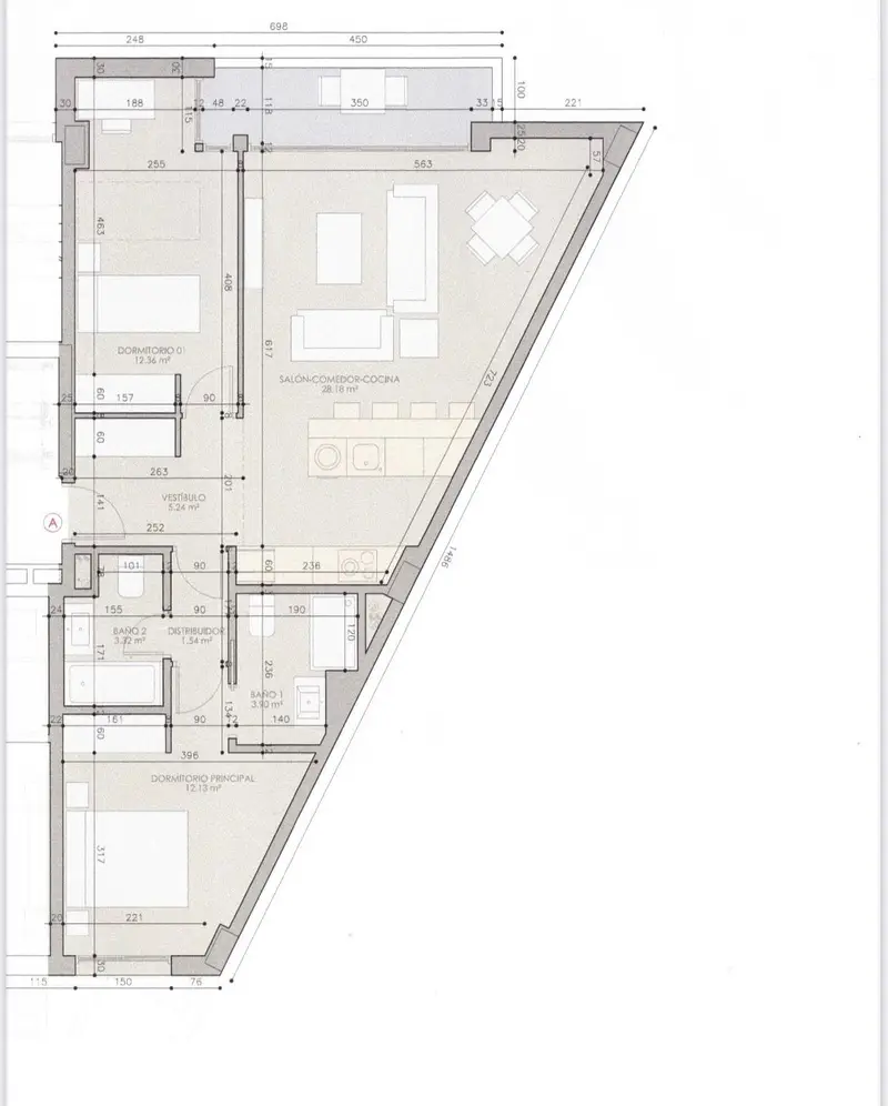 Venta Piso con Terraza en Zoco Cordoba - Nueva Construccion