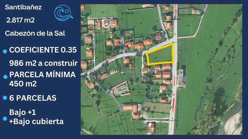 Parcela Urbana en Venta Cabezón de la Sal 2817m²