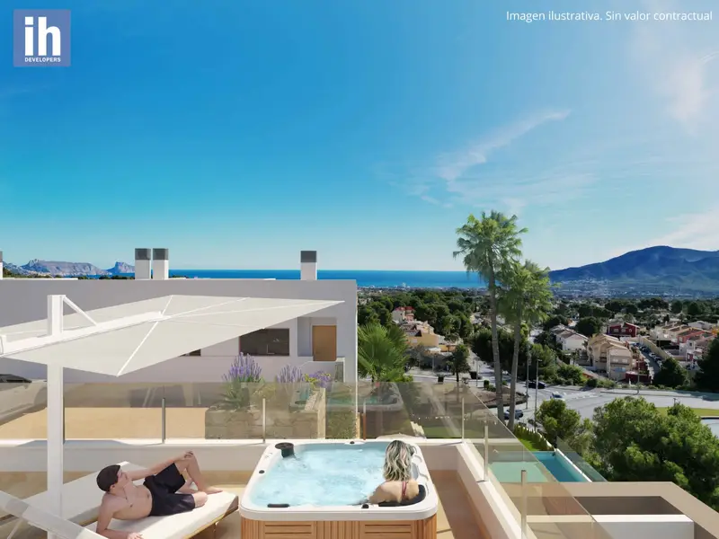 Casa con Piscina en La Nucia Vistas al Mar