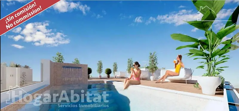 Venta de piso con piscina y terraza en Playa del Cura (Torrevieja), Habaneras