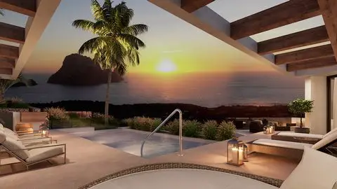 Villa de Lujo en Ibiza con Vistas al Atardecer