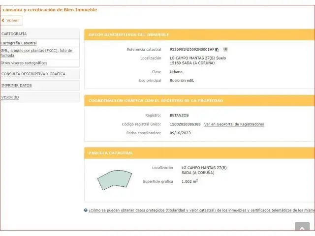 Solar Urbano en Pousada La Coruna: 2 Casas +500m2