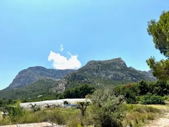 Terreno con Vistas a la Montaña en Polop Alicante