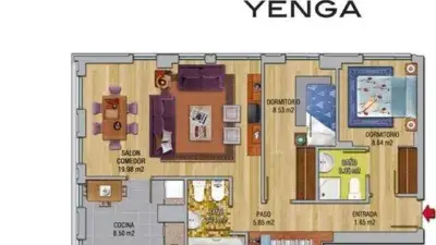 Piso en venta con garaje y trastero cerca del Ayuntamiento