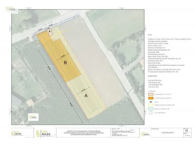 Terreno Urbano en Navajeda Cantabria 1515m2