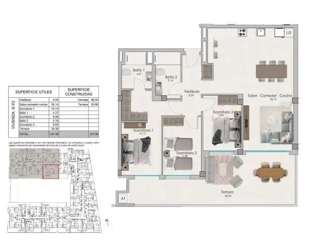 Apartamento Lujo 3 Dormitorios Santa Pola Cerca Playa