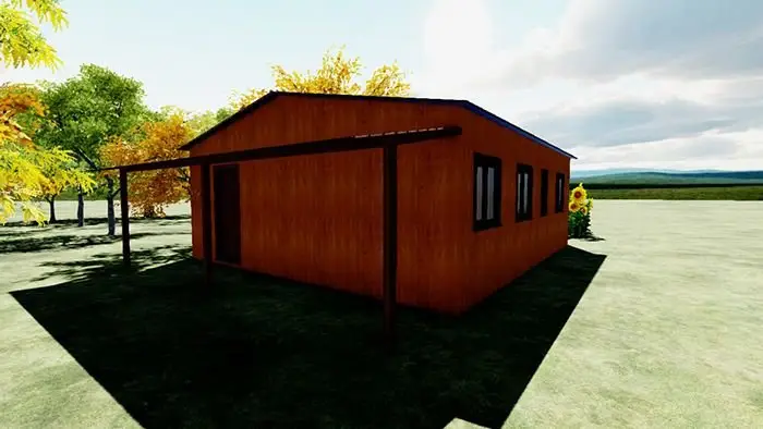Casa Canadiense Prefabricada 60m2 3 Habitaciones