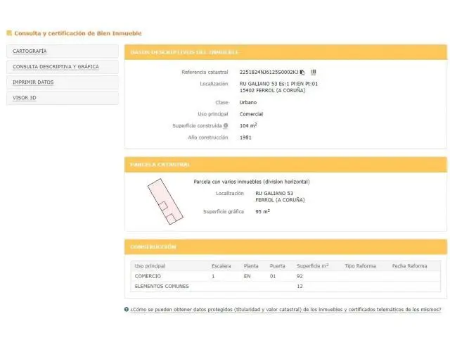 Oficina en Rúa Galiano Ferrol Excelente Ubicacion