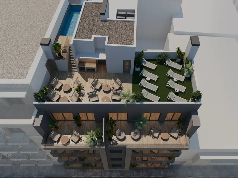 Edificio T2 Obra Nueva Torrevieja Piscinas y Solarium