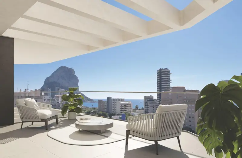 Apartamento en Calpe con Vistas al Mar Playa Arenal