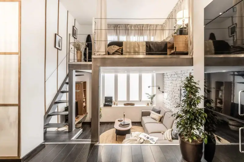 Estudio Moderno en Rios Rosas Madrid con Terraza