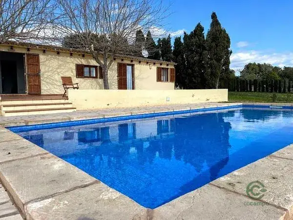 Finca con piscina y vistas al mar en Porto Cristo