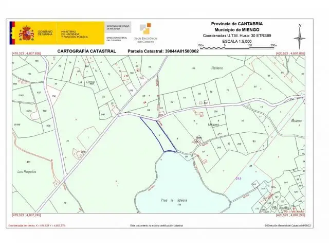 Terreno Rustico En Venta Miengo 6650m2